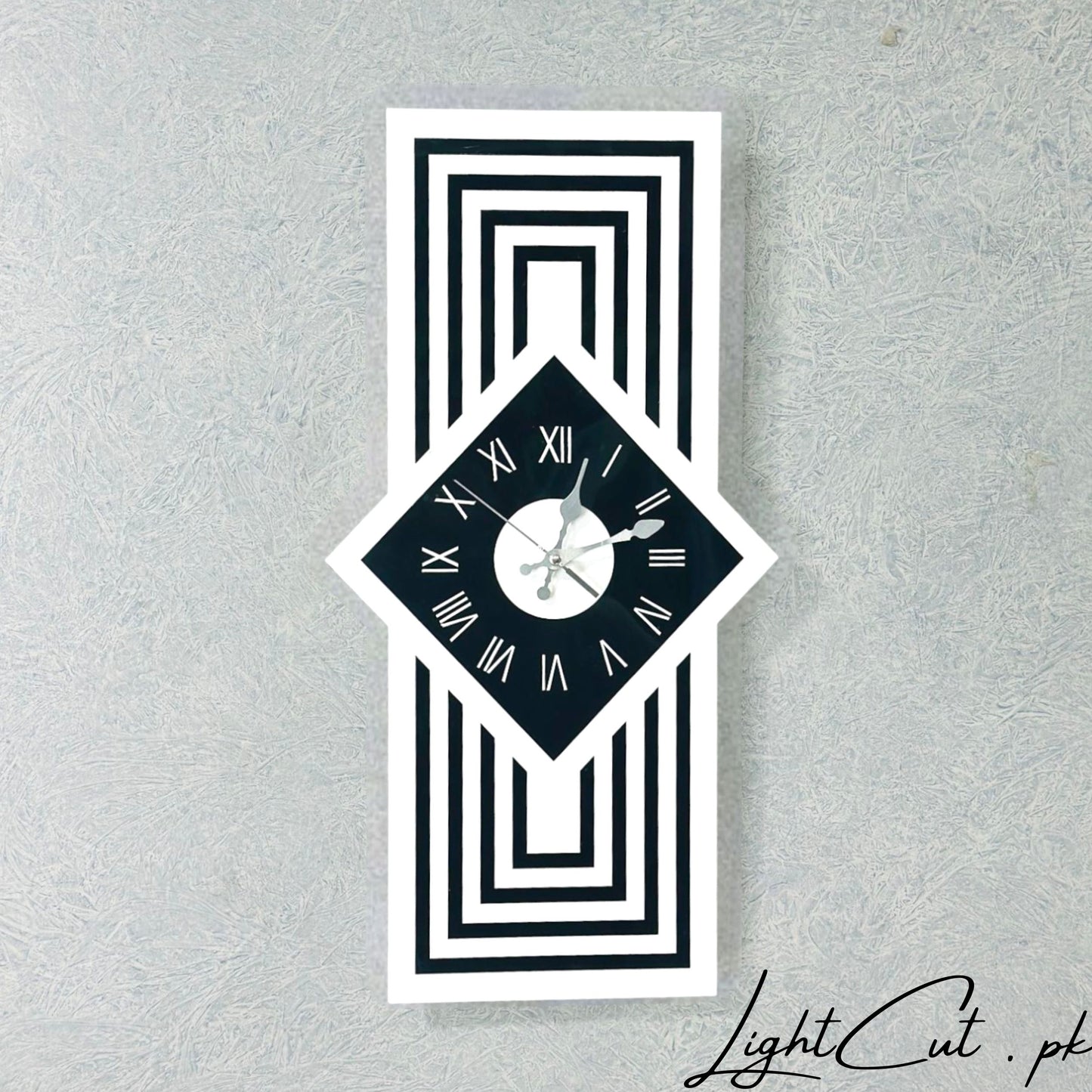 Premium White and Black Acrylic Wall clock - Luxury and Elegant Modern Design Wall clock