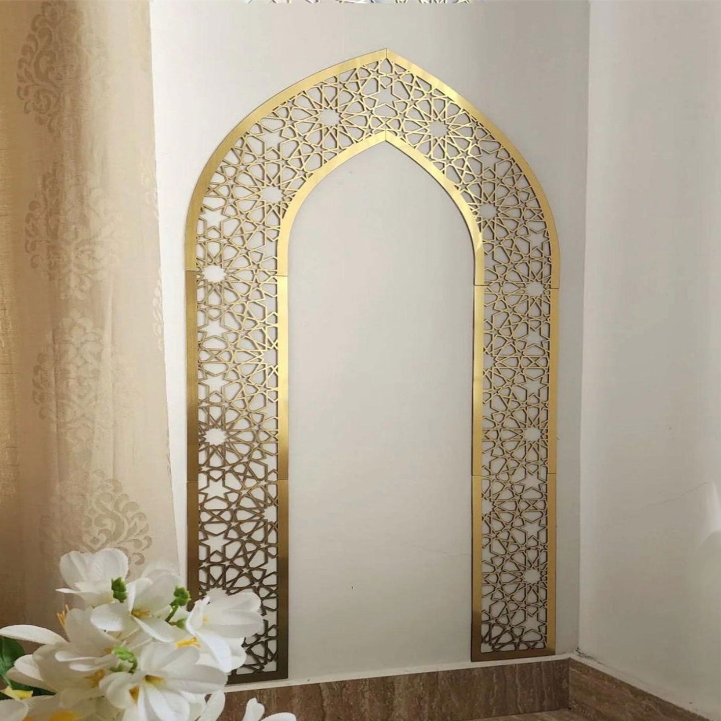 Mehrab Wall Art for Prayer Area Room – Elegant Namaz Decor Piece