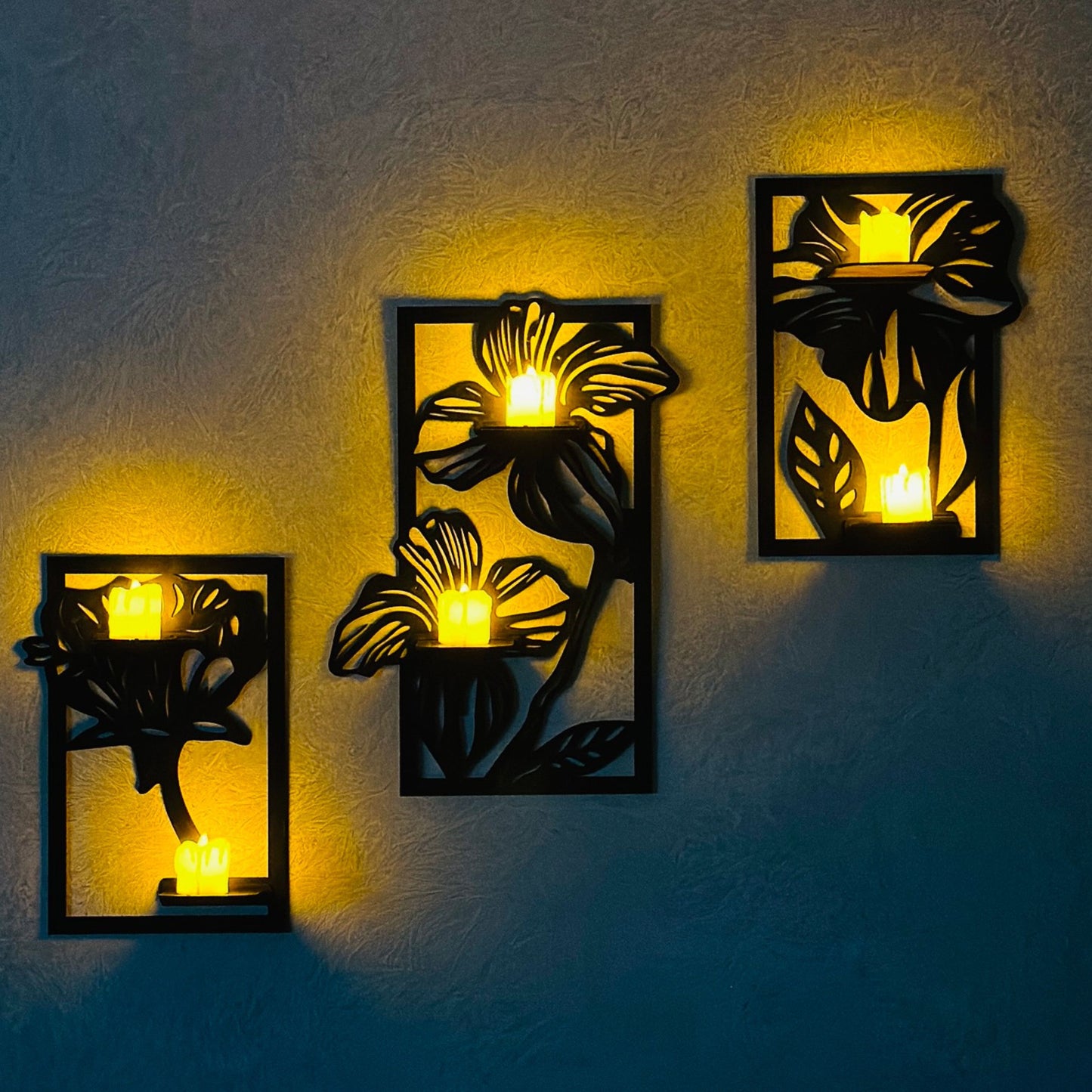 3D Flowers Wall Shelves - Wall Art