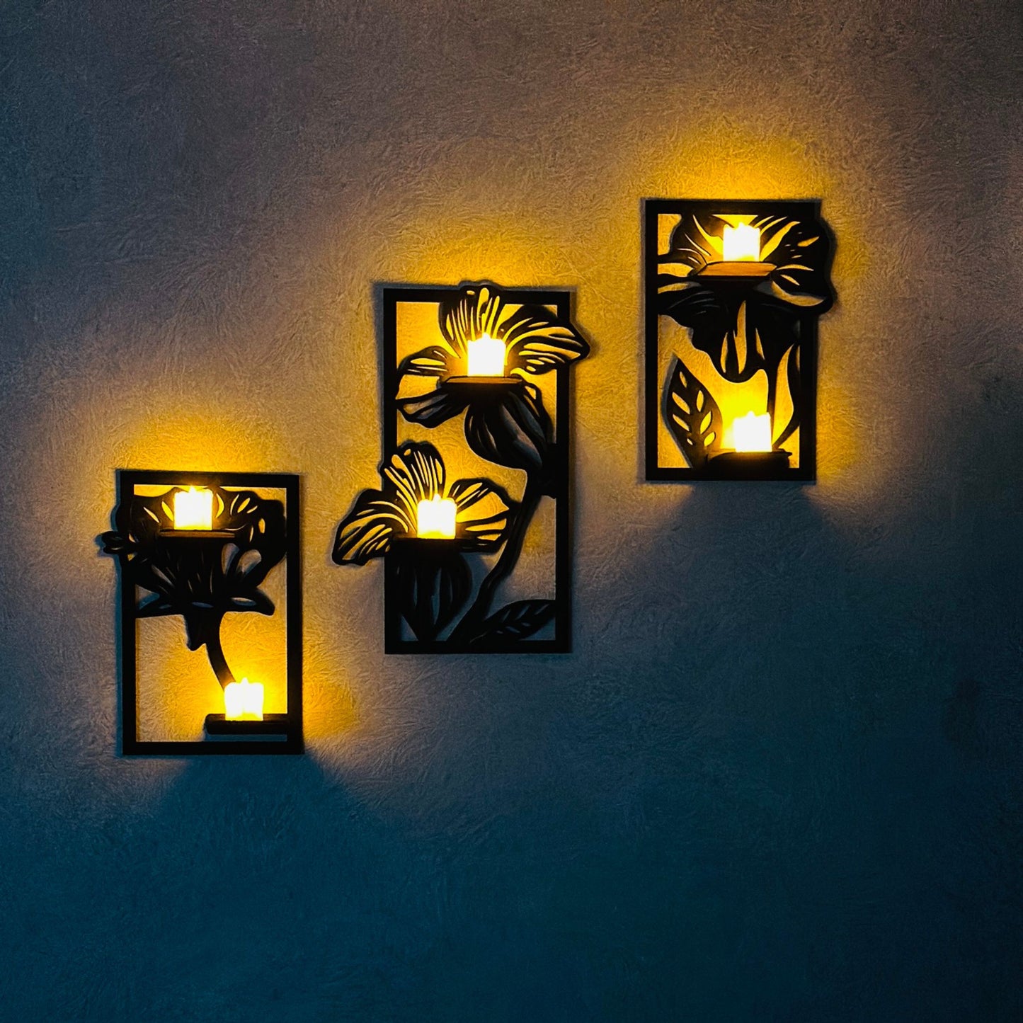 3D Flowers Wall Shelves - Wall Art