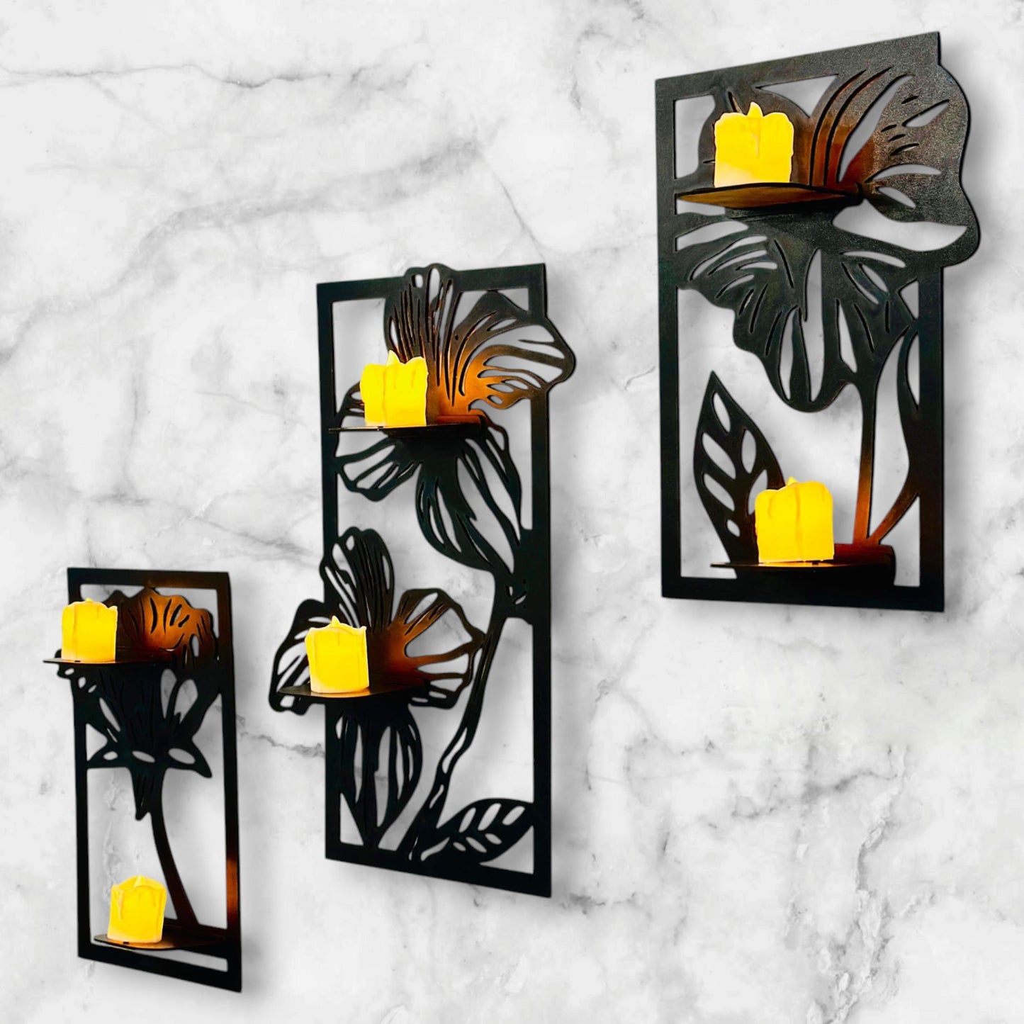 3D Flowers Wall Shelves - Wall Art
