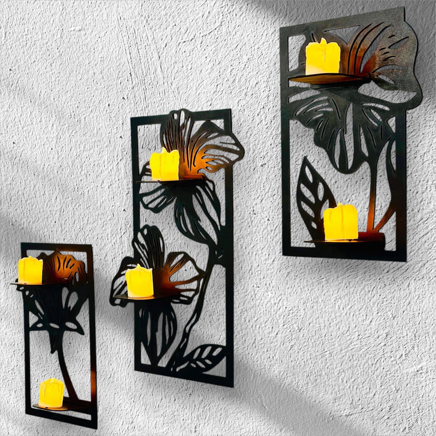 3D Flowers Wall Shelves - Wall Art