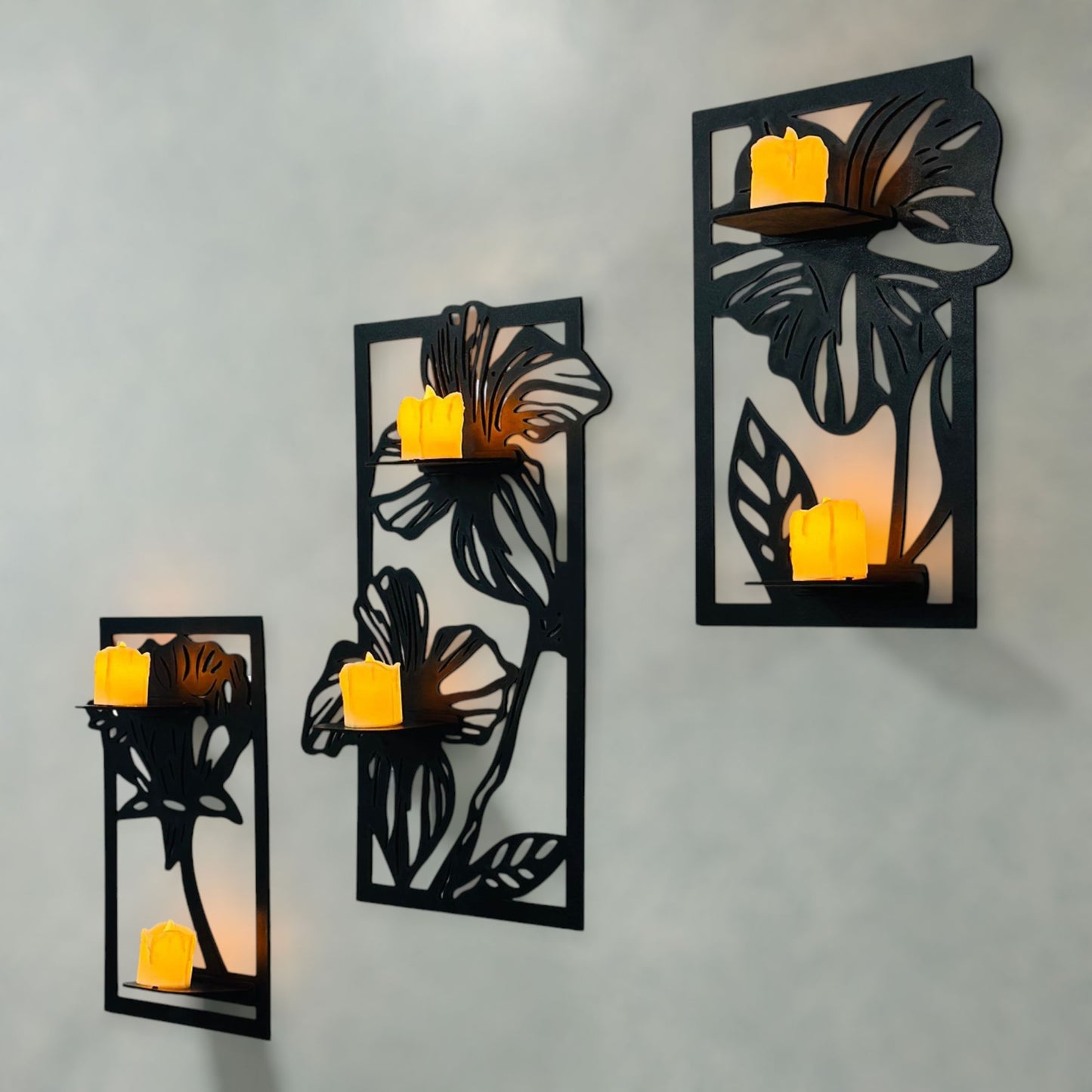 3D Flowers Wall Shelves - Wall Art