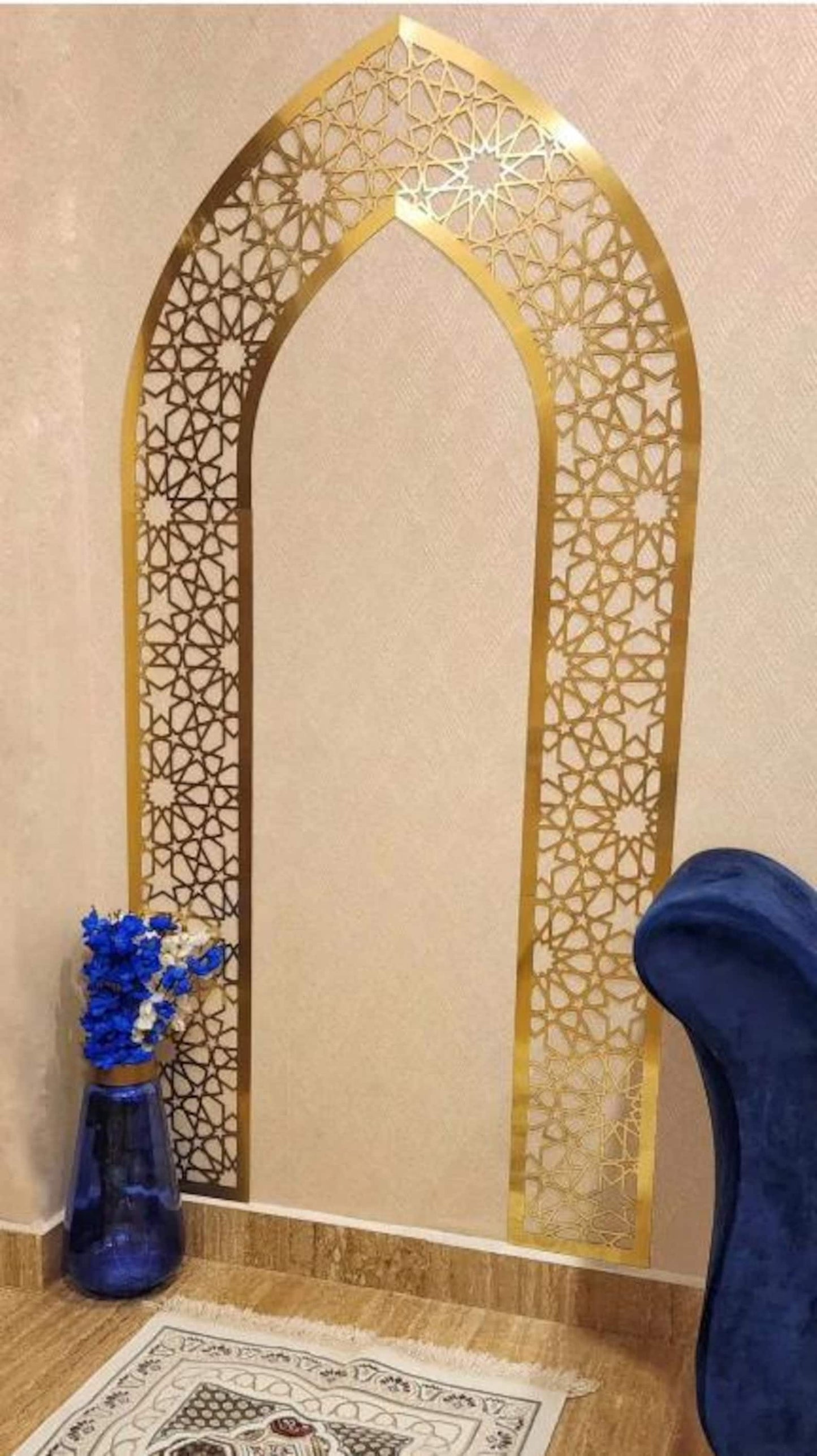Mehrab Wall Art for Prayer Area Room – Elegant Namaz Decor Piece
