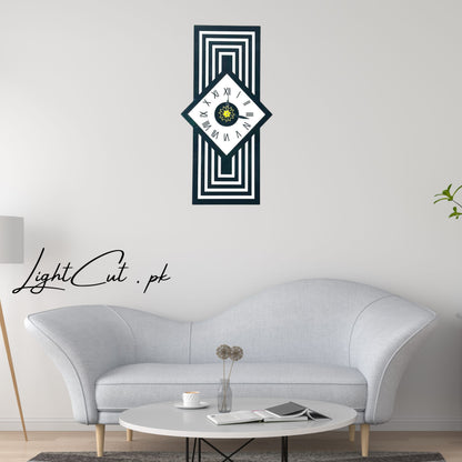 Premium Black and White Acrylic Wall clock - Luxury Bold Modern Design Wall clock