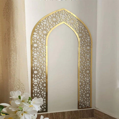 Mehrab Wall Art for Prayer Area Room – Elegant Namaz Decor Piece