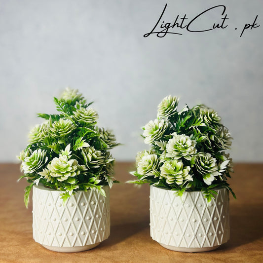 Green white mix Home Decor Artificial plants and Flower