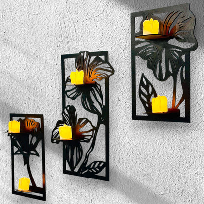 3D Flowers Wall Shelves - Wall Art