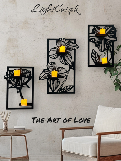 3D Flowers Wall Shelves - Wall Art