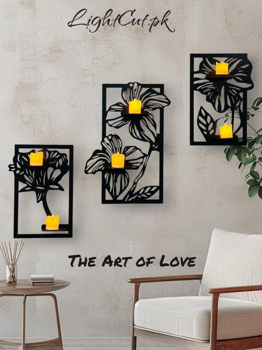 3D Flowers Wall Shelves - Wall Art